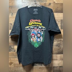Cheech & Chong T-Shirt Mens 3XLT Tall Black Graphic Tee “If You Can’t Beat ’Em”